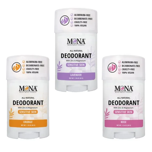 Vista 18 de MONA BRANDS - Desodorante natural para mujeres y hombres, para pieles sensibles, sin aluminio ni bicarbonato de sodio