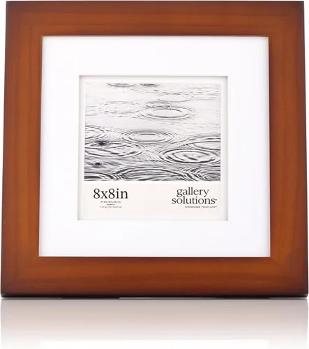 Vista 14 de Gallery Solutions - Marco de fotos negro plano de 8 x 10 pulgadas - Soporte de mesa o pared - Para fotos de 5 x 7 pulgadas con doble paspartú blanco