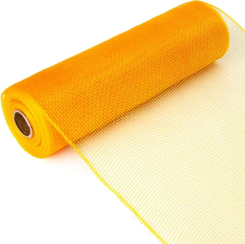 Vista 10 de Ribbli Cinta de malla beige, 10 pulgadas x 30 pies (10 yardas), uso para guirnaldas de corona de Pascua y decoración de otoño (no metálica)