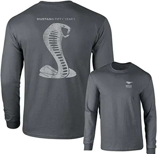 Vista 7 de Mustang 50 Years Ford 50 Gray Snake Camiseta de manga larga F & B