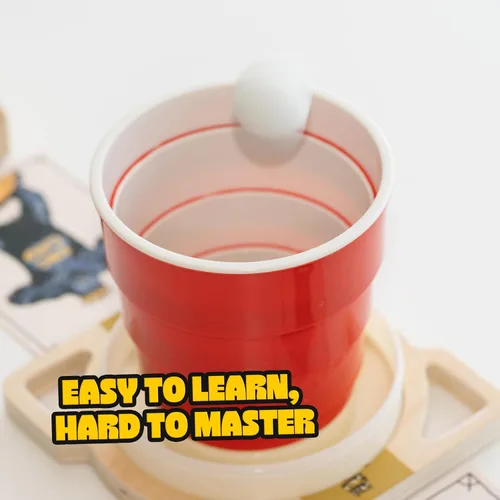 Vista 7 de King Pong - Juego de mesa original para niños, adolescentes y adultos 1-4 jugadores Juego basado en habilidades Muchas formas de jugar Juego