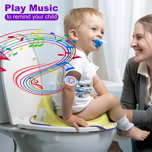 Vista 3 de Reloj de entrenamiento de unicornio recargable con 5 ajustes de música y temporizador temporizador de entrenamiento de inodoro