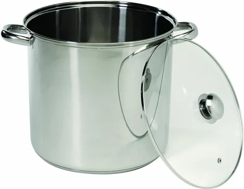 Vista 2 de ExcelSteel - Olla ExcelSteel 548 con base encapsulada, 8 cuartos de galón, plata