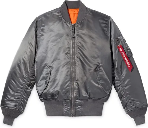 Vista 9 de Alpha Industries MA-1 Bomber Flight Jacket - Chaqueta de vuelo de piloto de combate Negro