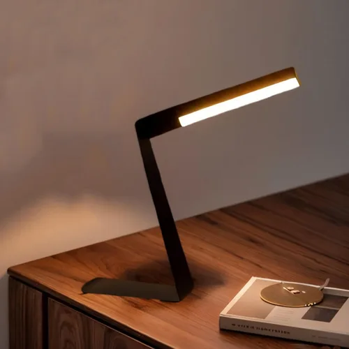 Vista 9 de Lámpara de noche LED recargable portátil con lámpara de escritorio regulable de 3 vías, control táctil, lámpara de mesa para el hogar, oficina