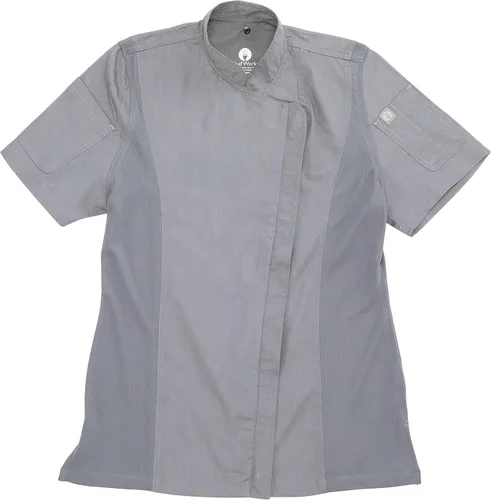 Vista 8 de Chef Works Abrigo de chef Springfield para mujer