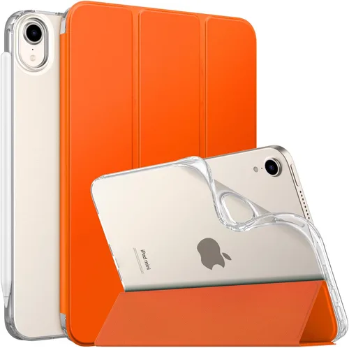 Vista 18 de MoKo Funda para el nuevo iPad mini 7 (A17 Pro) 2024, Funda para iPad mini de 6ª generación 2021 (21,08 cm), Funda para iPad mini 6, Funda trasera