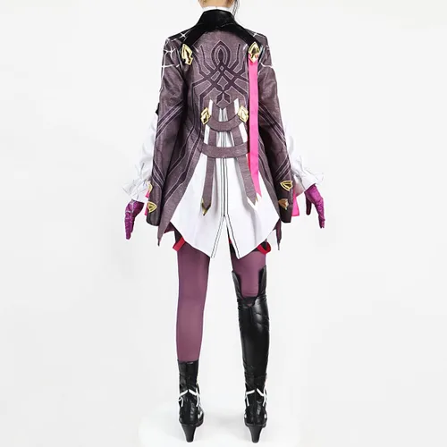 Vista 3 de UPUPCOS Honkai Star Rail Herta Negro Cosplay Vestido Traje Traje Lolita Falda Para Mujeres Y Niñas Fiesta de Halloween