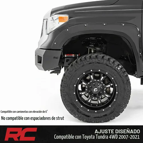 Vista 3 de Rough Country Bobinas ajustables Vertex de 6 pulgadas para Tundra 2007-2021 - 689013
