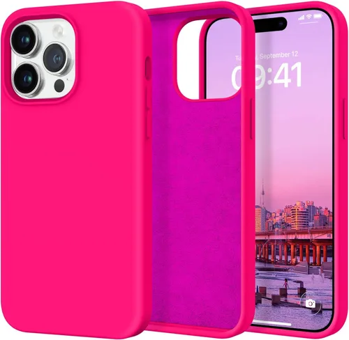 Vista 9 de BENTOBEN Funda para iPhone 14 Pro Max, silicona suave, goma de gel, forro de microfibra, parte trasera dura, a prueba de golpes, funda protectora