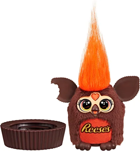Vista 8 de FURBY Furblets REESE'S - Taza de mantequilla de maní pequeña de felpa electrónica de 3 pulgadas, juguetes de caramelo para niños de 6 años