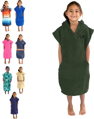 Vista 7 de COR Surf Poncho Toalla Cambiador Bata con Capucha y Bolsillo Frontal para Niños, También Funciona como Toalla de Playa y Manta - Kailua Knightrider