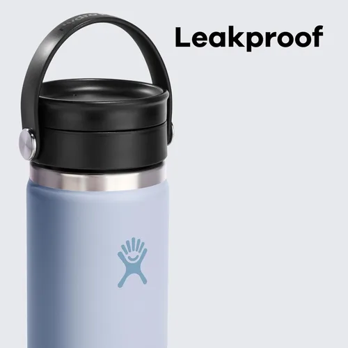 Vista 4 de Hydro Flask Flex Sip - Vaso de café de acero inoxidable aislado, antiderrames, a prueba de fugas, taza de café de viaje, 16 onzas, verde agave