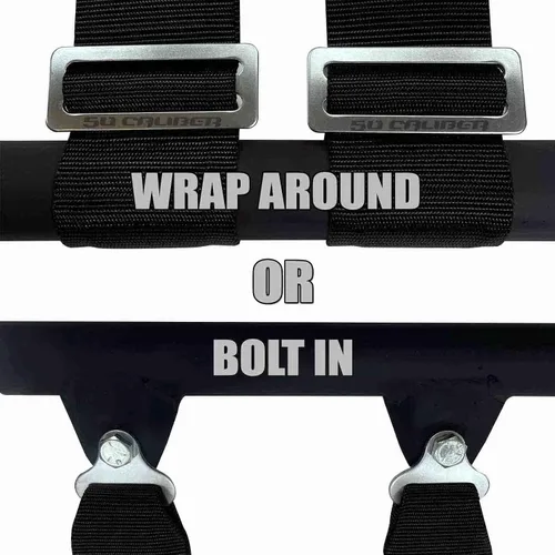 Vista 8 de 5 Point Harness for Bucket Seat & Bypass Plug for Bucket Seat, 9 Color Options, Compatiable with Canam, Racing Harness, UTV