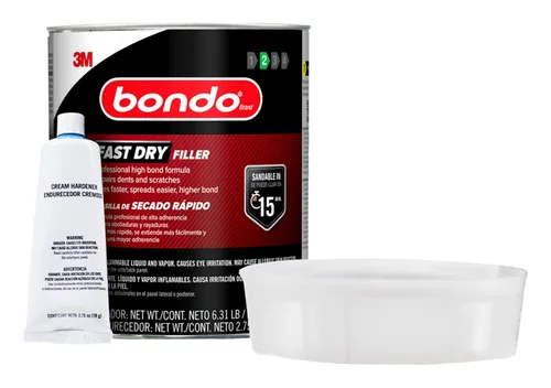 Vista 10 de bondo 3M - Llenadora profesional de secado rápido (cuarto de galón)