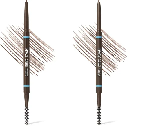 Vista 14 de JOAH Lápiz de cejas de doble punta – Brow Down To Me - Lápiz de cejas de precisión de punta ultrafina con cepillo de carrete integrado para cejas