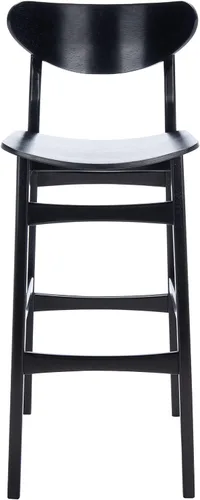 Vista 6 de SAFAVIEH Home Collection Thaxton Mid-Century Farmhouse - Juego de 2 taburetes de bar (30 pulgadas), color negro
