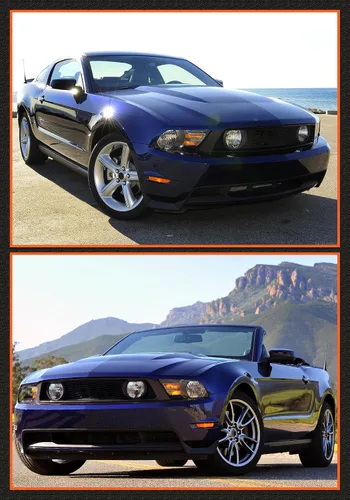 Vista 9 de para Ford Mustang 2010-2014 - Conjunto de faros delanteros color negro