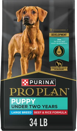 Vista 15 de Purina Pro Plan Alimento seco para cachorros de raza grande, fórmula de pollo y arroz, bolsa de 18 libras