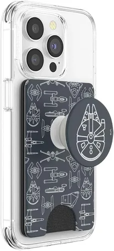 Vista 28 de PopSockets Cartera adhesiva para teléfono y tarjetero con agarre, púrpura - Aura