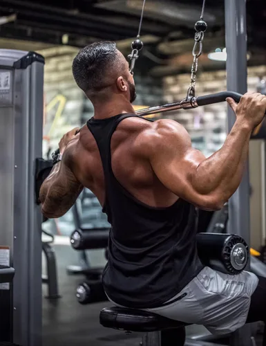 Vista 4 de GYMAPE Camiseta sin mangas de algodón para hombre con dobladillo de arco