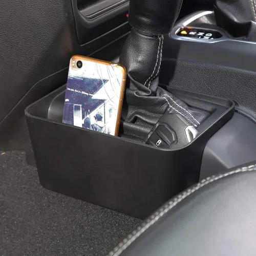 Vista 3 de Savadicar JL GearTray - Caja de almacenamiento lateral para consola de cambios de transmisión automática, bandeja organizadora lateral para Jeep