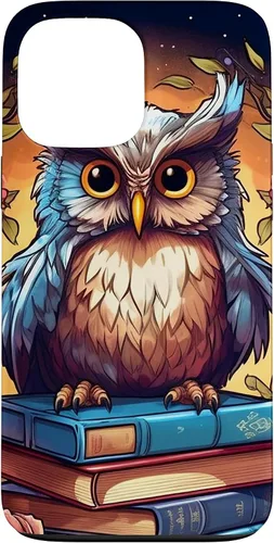 Vista 23 de Funda para bibliotecario para iPhone 16 Owl Book Lover