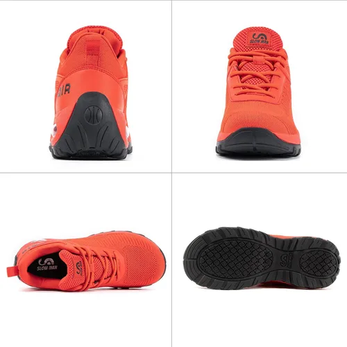 Vista 5 de Slow Man Zapatos deportivos para correr para mujer, de malla antideslizante, atlética, para caminar, de moda, transpirables, para gimnasio, fitness