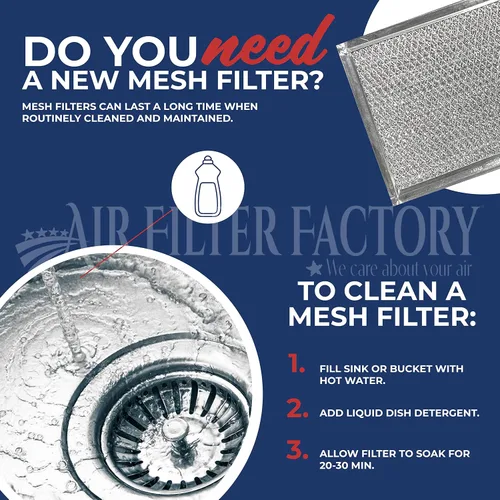 Vista 5 de Air Filter Factory Filtro de grasa SR610080, 610080 R610080 830865, PM44WW, PM44BL, SR610081, R610038, 610038, RHF1119, AW19356 Reemplazo