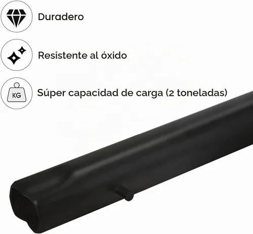 Vista 5 de XMJY 2 Toneladas Mango de Gato de Reemplazo—Soportes de Poste Hidráulico Horizontal para Automóviles Accesorios de Gato de Coche (Negro)