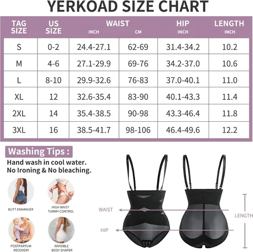 Vista 6 de YERKOAD Bragas con control de abdomen para mujer, moldeador de glúteos, cintura alta, moldeador de cuerpo, ropa interior sin costuras