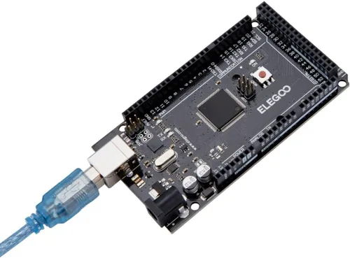 Vista 5 de ELEGOO MEGA R3 Placa ATmega 2560 + cable USB compatible con Arduino IDE Proyectos Cumplimiento RoHS