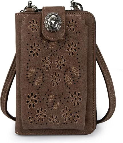 Vista 7 de Montana West Small Crossbody Cell Phone Purses for Women Western Cell Phone Wallet Bags Purses and Handbags with Coin Pocket