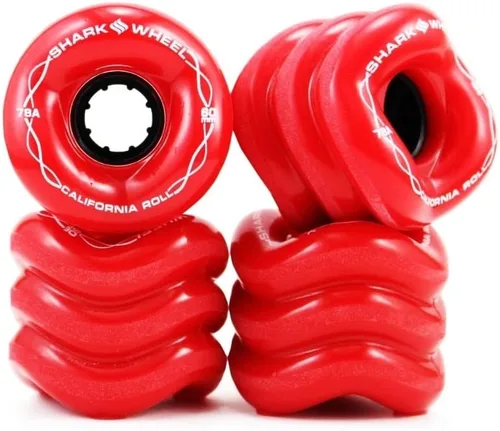 Vista 6 de Shark Wheel 60 mm ruedas para Longboard de crucero, Fórmula DNA, juego de 4 ruedas