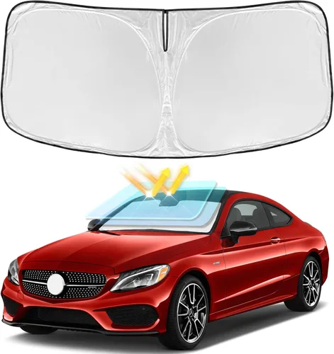 Vista 202 de Parasol de 4 capas para parabrisas, ajuste personalizado, tela 240T