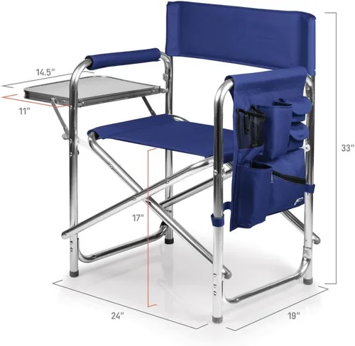 Vista 3 de NCAA silla deportiva, Azul, talla única