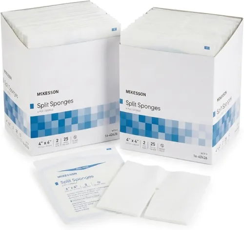 Vista 10 de McKesson Performance Plus Gasa dividida IV Esponja 6 capas estéril 2"X2" - Caja de 35 - Modelo 22352000