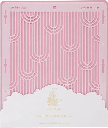 Vista 11 de Lacupella Plantilla de decoración de pasteles grandes (Amara) patrón de venas de hojas