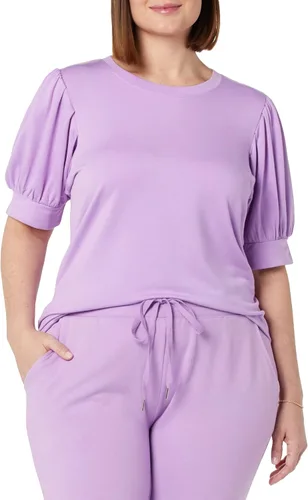 Vista 4 de Daily Ritual - Blusa de tela de toalla muy suave con mangas abullonadas