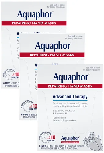 Vista 14 de Aquaphor - Mascarillas reparadoras de terapia avanzada, 6 máscaras x 0.7 onzas líquidas