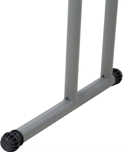 Vista 5 de Mesa plegable de 18 x 72 pulgadas, mesa plegable de plástico blanco granito para entrenamiento y eventos, mesa plegable delgada, mesa plegable