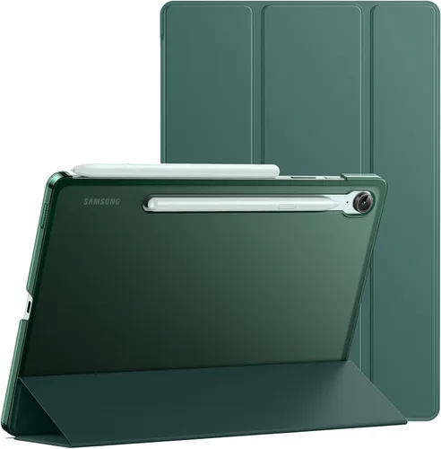Vista 9 de JETech Funda para Samsung Galaxy Tab S10 Lite / S10 FE / S9 FE de 10.9 pulgadas, funda protectora delgada y translúcida con soporte trasero de tres