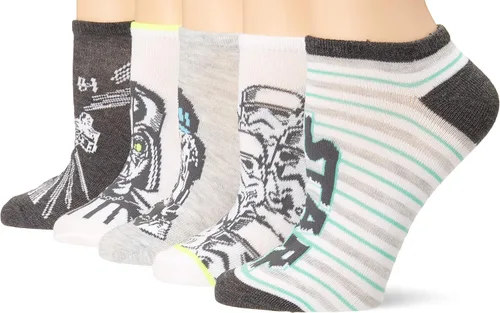 Vista 9 de STAR WARS Women's Classic 5 Pack No Show Ankle Socks Surtido Azul Multi