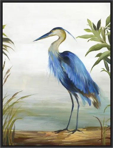 Vista 9 de Amanti Art Lienzo enmarcado para pared, 24 x 18 pulgadas, garza azul de Aimee Wilson, lienzo enmarcado para pared, obras de arte de animales