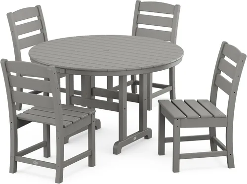Vista 3 de POLYWOOD® Lakeside - Juego de comedor, color negro