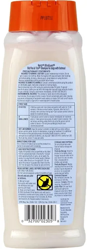 Vista 2 de Shampoo para perros Hartz UltraGuard contra pulgas y garrapatas con avena, botella de 18 onzas