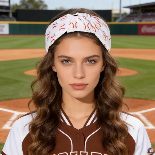 Vista 6 de ZITULRY Diademas anudadas para mujer, baloncesto, fútbol, béisbol, estampadas, banda ancha con nudo superior, diadema deportiva, fiesta