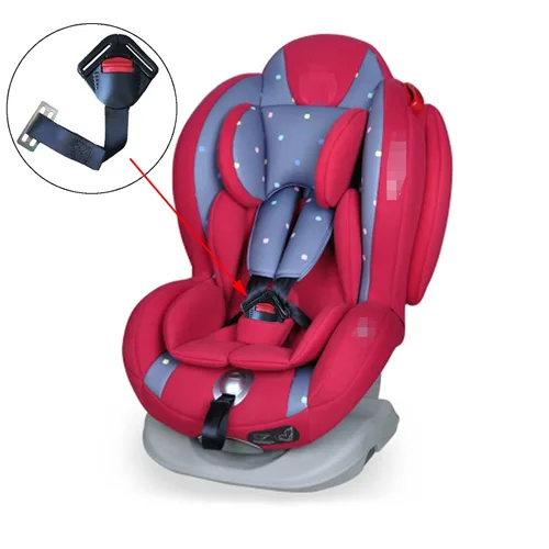 Vista 2 de Asiento universal para niños pequeños, clip de arnés con hebilla de bloqueo fija, 5 puntos, correa ajustable de 5 puntos para cochecito de bebé