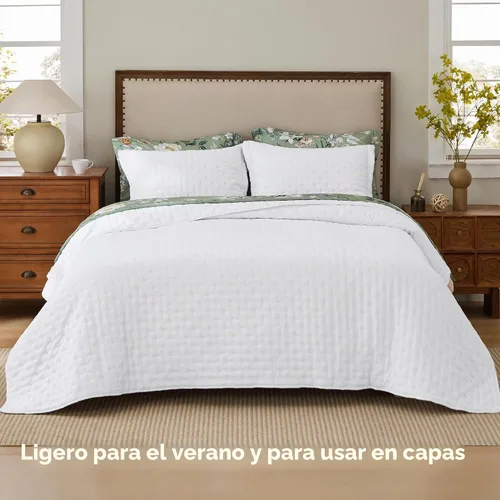 Vista 2 de Bedsure Edredón individual – Ropa de cama ultrasuave individual XL para decoración de dormitorio, edredón ligero para todas las estaciones, colcha