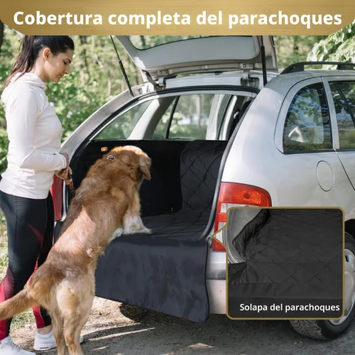 Vista 8 de F-color Forro de carga para perros SUV, resistente al agua, cubierta de carga para mascotas, tapete para asiento de perro de tamaño mediano, SUV